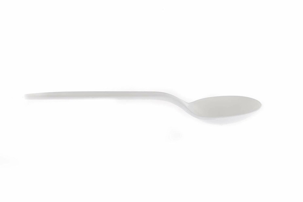 50 Pack - Medium Weight White Disposable Plastic Cutlery Spoons