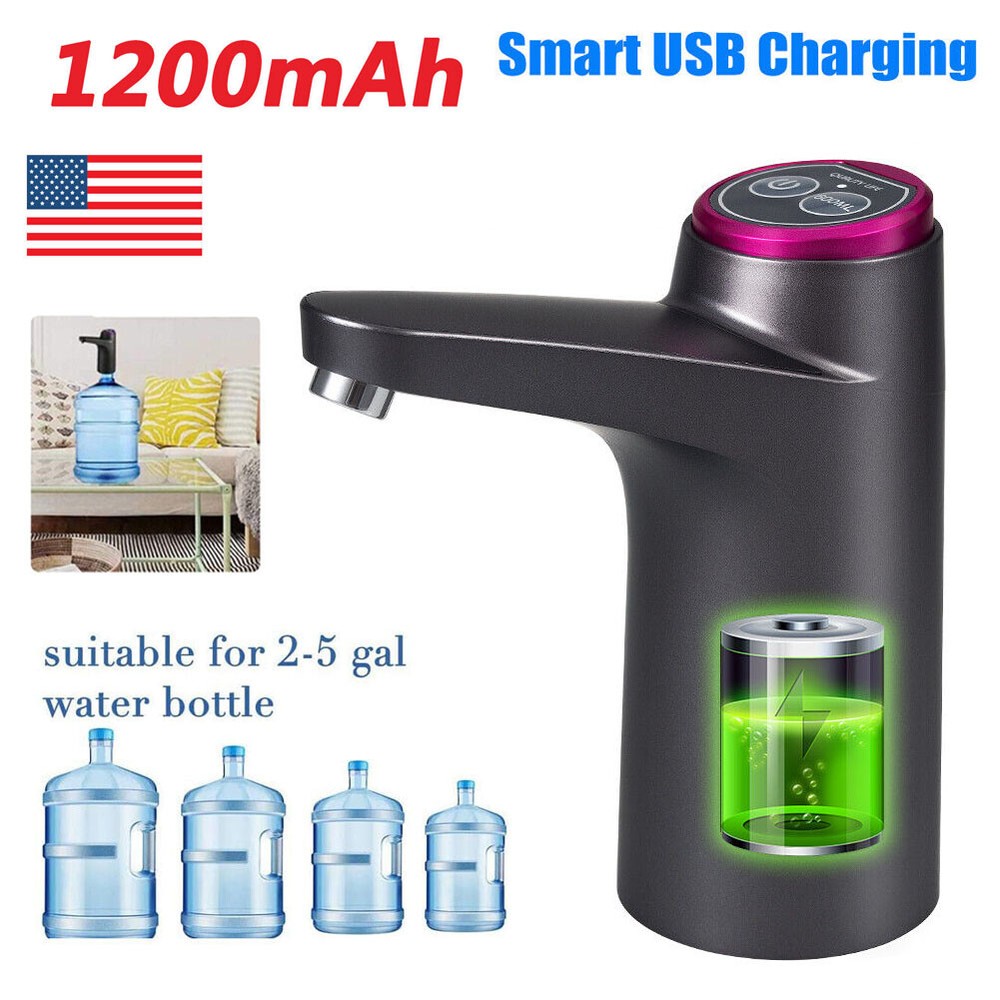 Automatic USB Water Bottle Switch Pump Universal Electric Jug Dispenser 5 Gallon