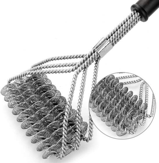 BBQ Grill Brush,Stainless Steel Bristle Free Grill Brush Tool BBQ Cleaning 18"
