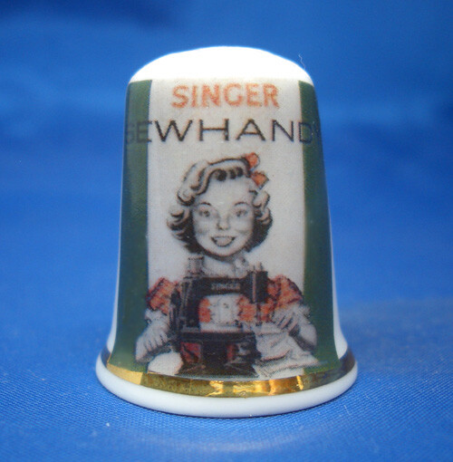 China Thimble - Singer Sewhandy Sewing Machine Poster - Free Gift Box
