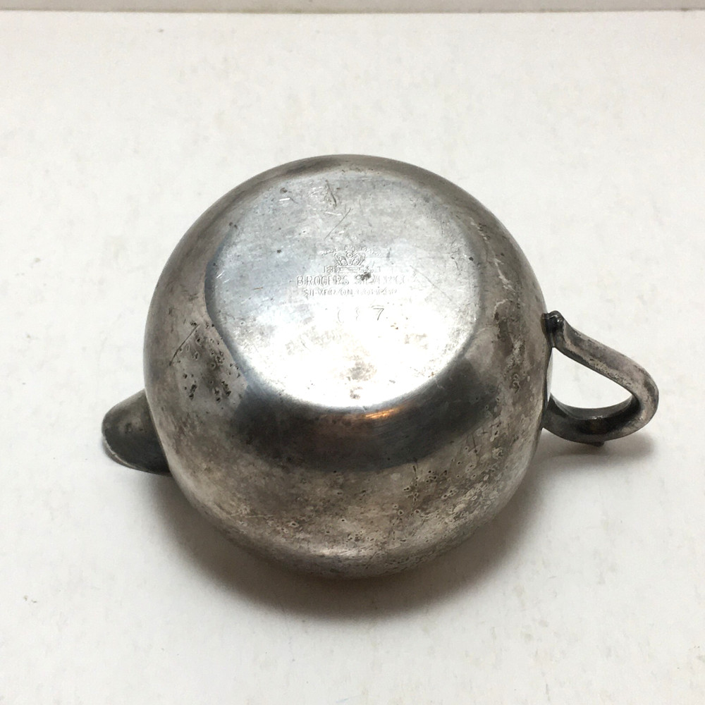 FB Rogers Silver Co. 1883 silverplated Creamer 1087