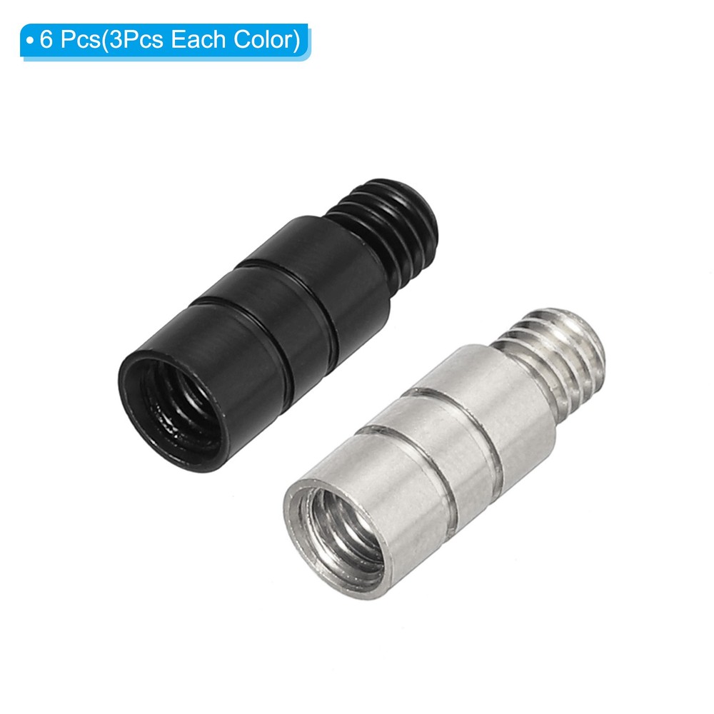 6Pcs Dart Weights 2g Brass Add Accentuator 2BA Thread Silver Black