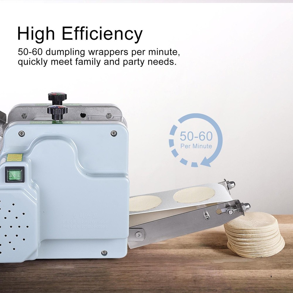 Electric Dumpling Skin Machine Dumpling Wrapper Maker 60 Pieces/Min 110V