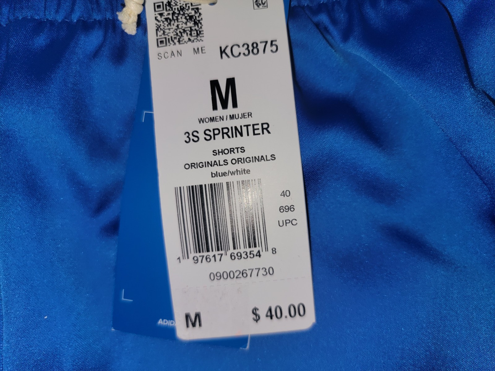 NEW ADIDAS ORIGINALS WOMENS TREFOIL SPRINTER SHORTS ~SIZE MEDIUM #KC3875