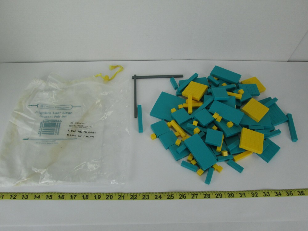 Creative Algebra Lab Gear Student Pair Set Learning Blocks Math Hands-On School