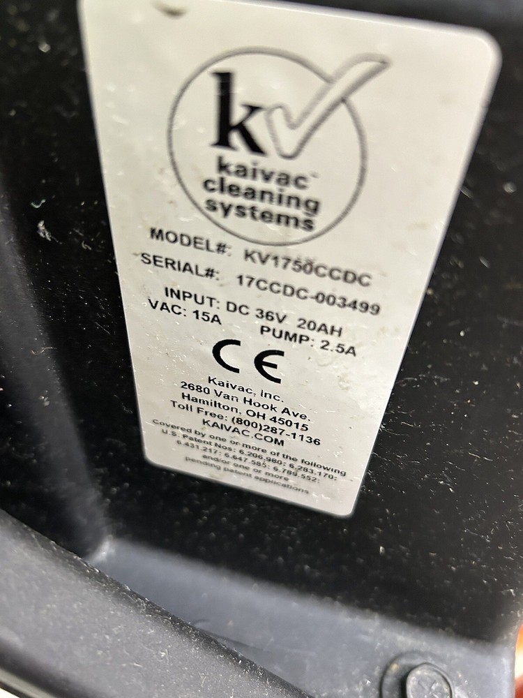 Kaivac Cleaning Systems KV1750CCDC Fully Refurbished & Working
