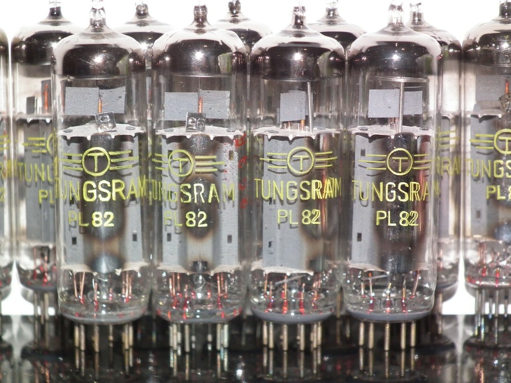 PL82 Tungsram NOS Platinum matched quad - Audio pentode