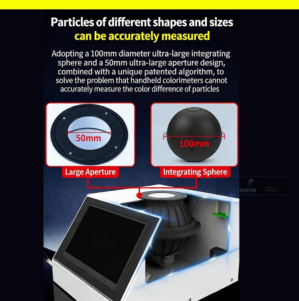 Masterbatch Color Analyzer Spectrophotometer with Large Aperture 50mm for Coffee