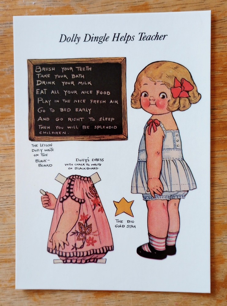 Vintage 1984 Grace G. Drayton’s Dolly Dingle 16 Reproduction Postcards