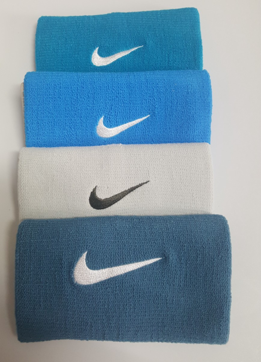 Nike Tennis (4) Four single Double-wide Wristbands Unisex NEW