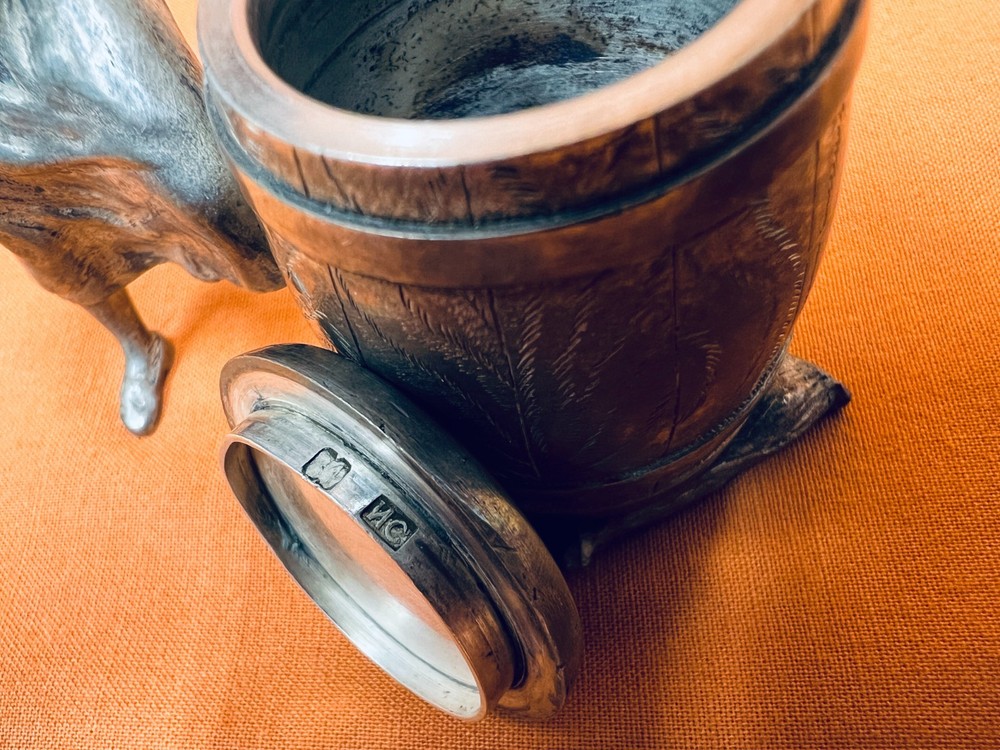 Russian 84 Silver Inkwell
