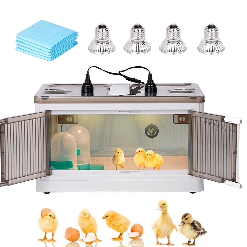 Brooder Box for Chicks Quail Brooder Box with Thermostat Poultry Heater