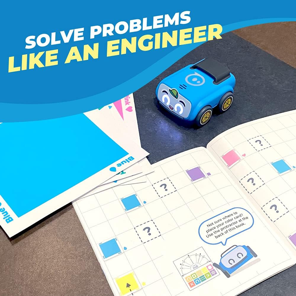 Indi At-Home Learning Kit - Screenless Coding Robot for Kids 4+ - Build Mazes L