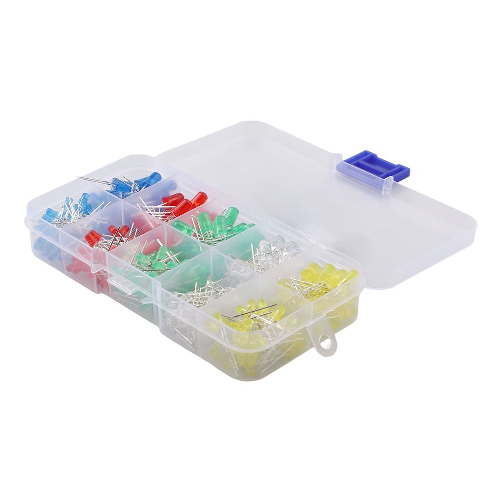 300 Pcs LED Diode Set with 5 Different Colors Suitable for Various DIY Projects