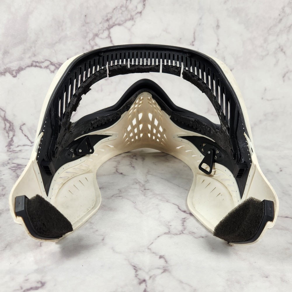 V-Force Grill Paintball Mask Protective Goggle Ghost White - Clear Len