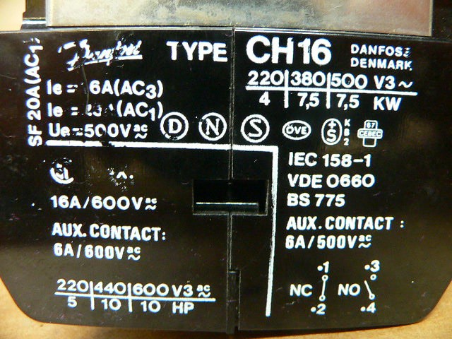 Danfoss Ch16 Contactor