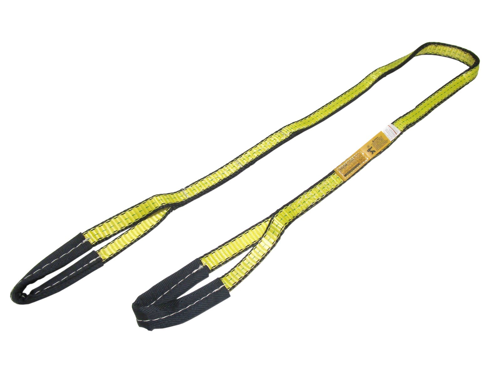 4 ft Lifting Tow Strap Reinforced Eyes 1" Wide Tagged & Rated 1-ply Sling