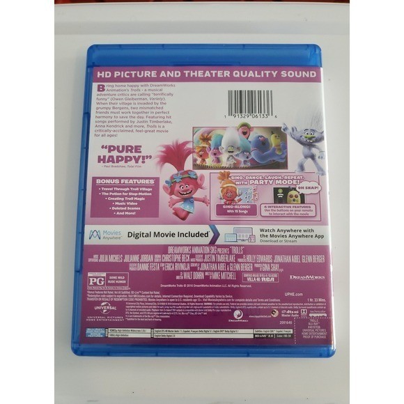 Trolls DVD Blu-Ray