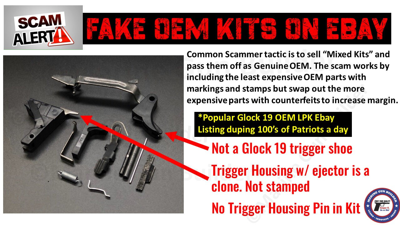 Glock 19 Lower Part Kit Gen 3 OEM G19 LPK Complete