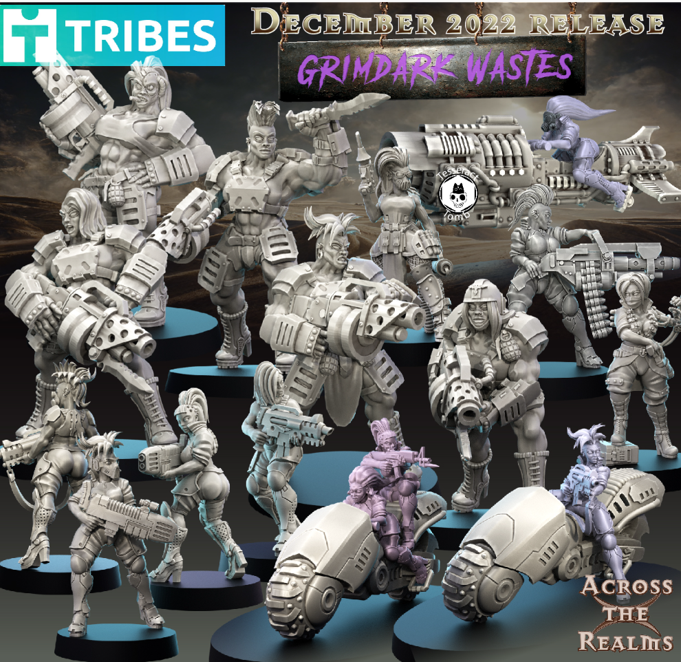 DnD Grimdark Waste Gangers super pack x 16 (32mm)