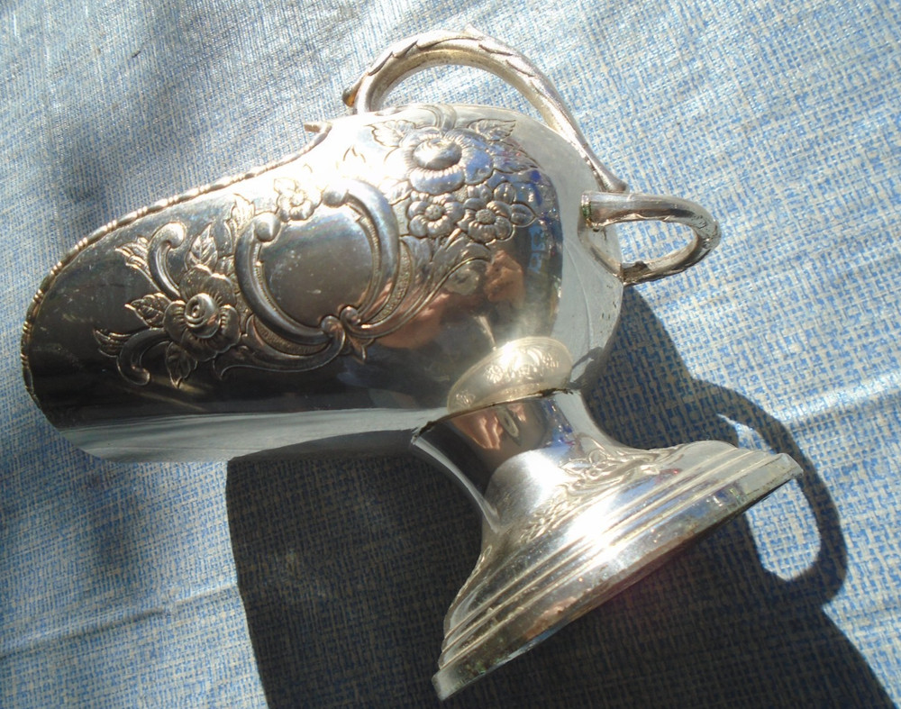 Sugar Scuttle Bowl Raimond Japan Silver Plate Vintage