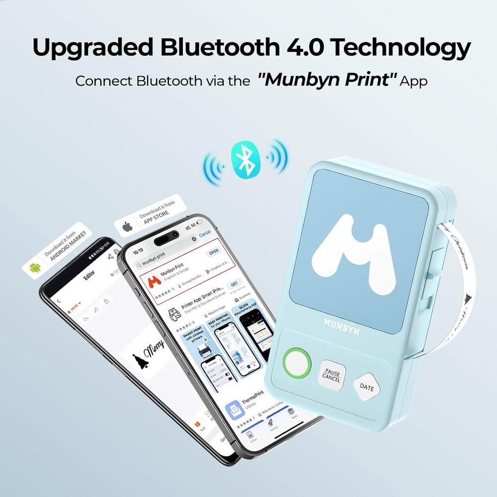 Munbyn Label Maker Machine with Tape