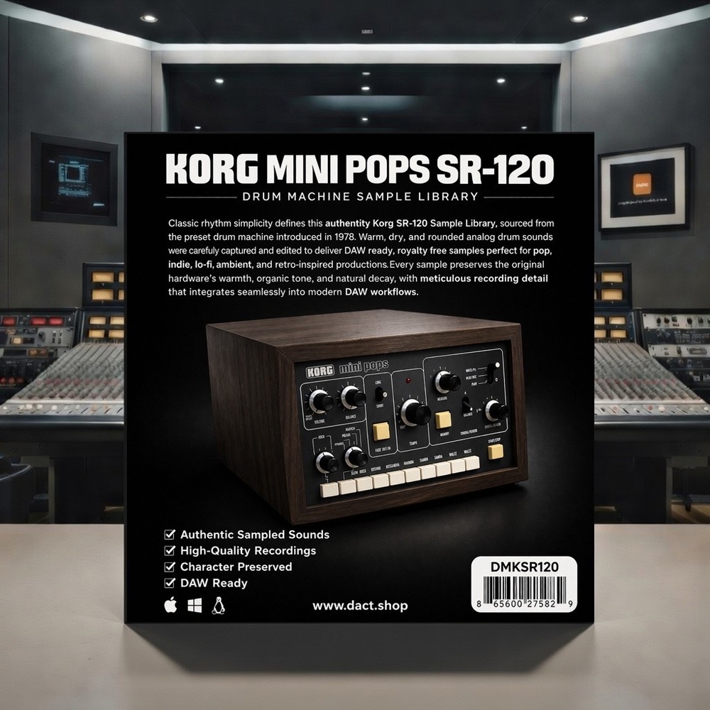 Korg Mini Pops SR-120 Drum Machine Sample Library