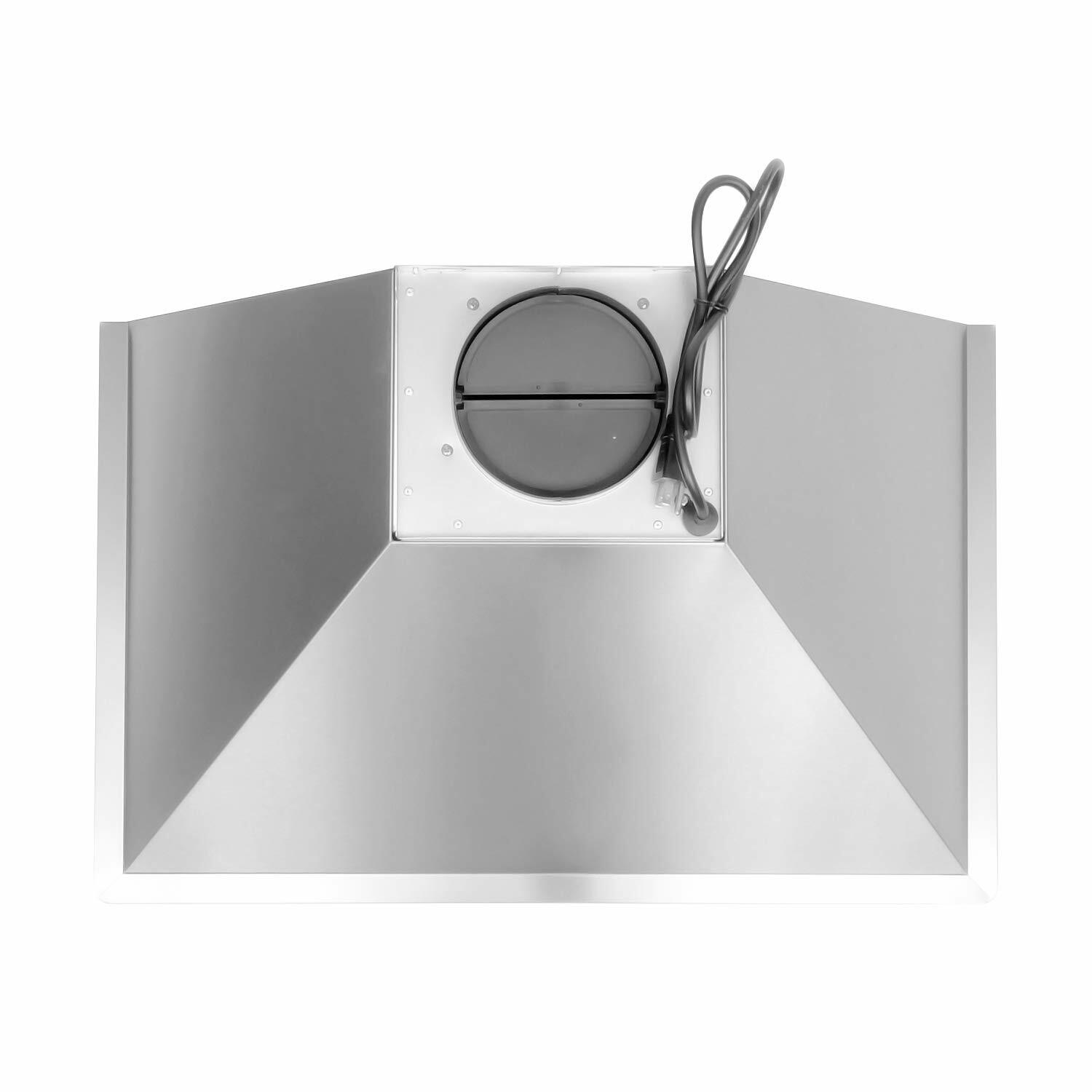 30 INCH WALL MOUNT VENT HOOD (OPEN BOX) STAINLESS STEEL, PERMANENT FILTERS, LED