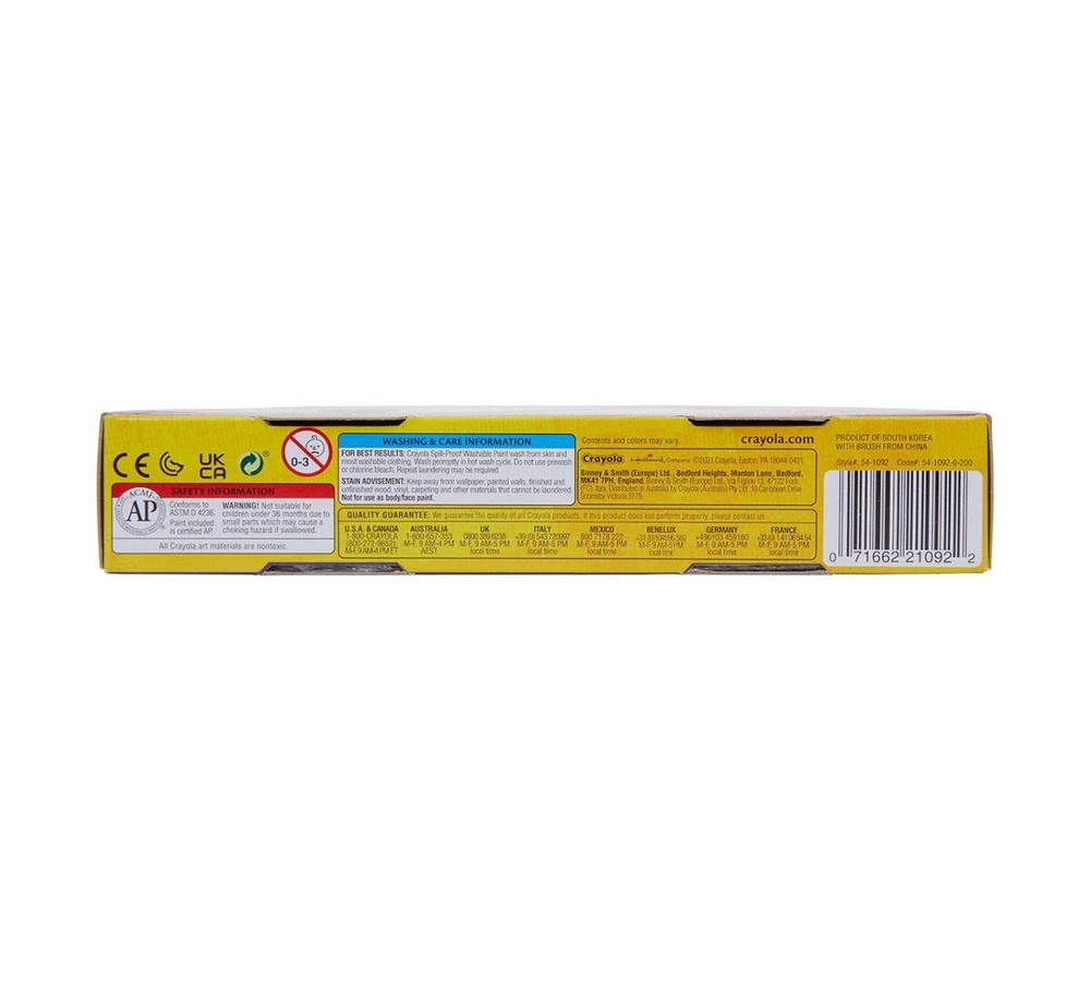 Crayola spill proof washable paint kit
