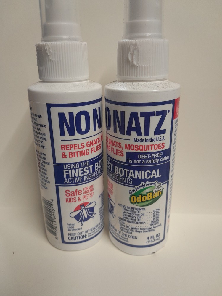 No Natz bug Spray Two 4oz bottles DEET-FREE