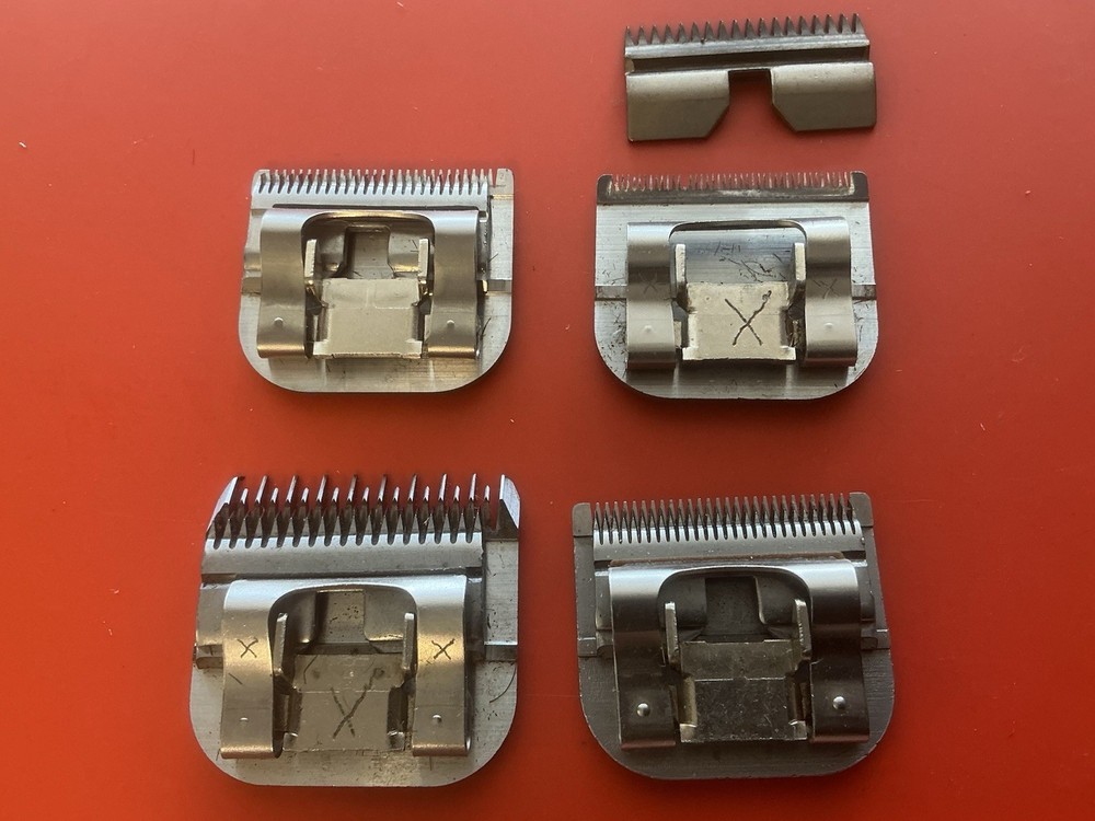 4x  Oster 76  BLADES USED
