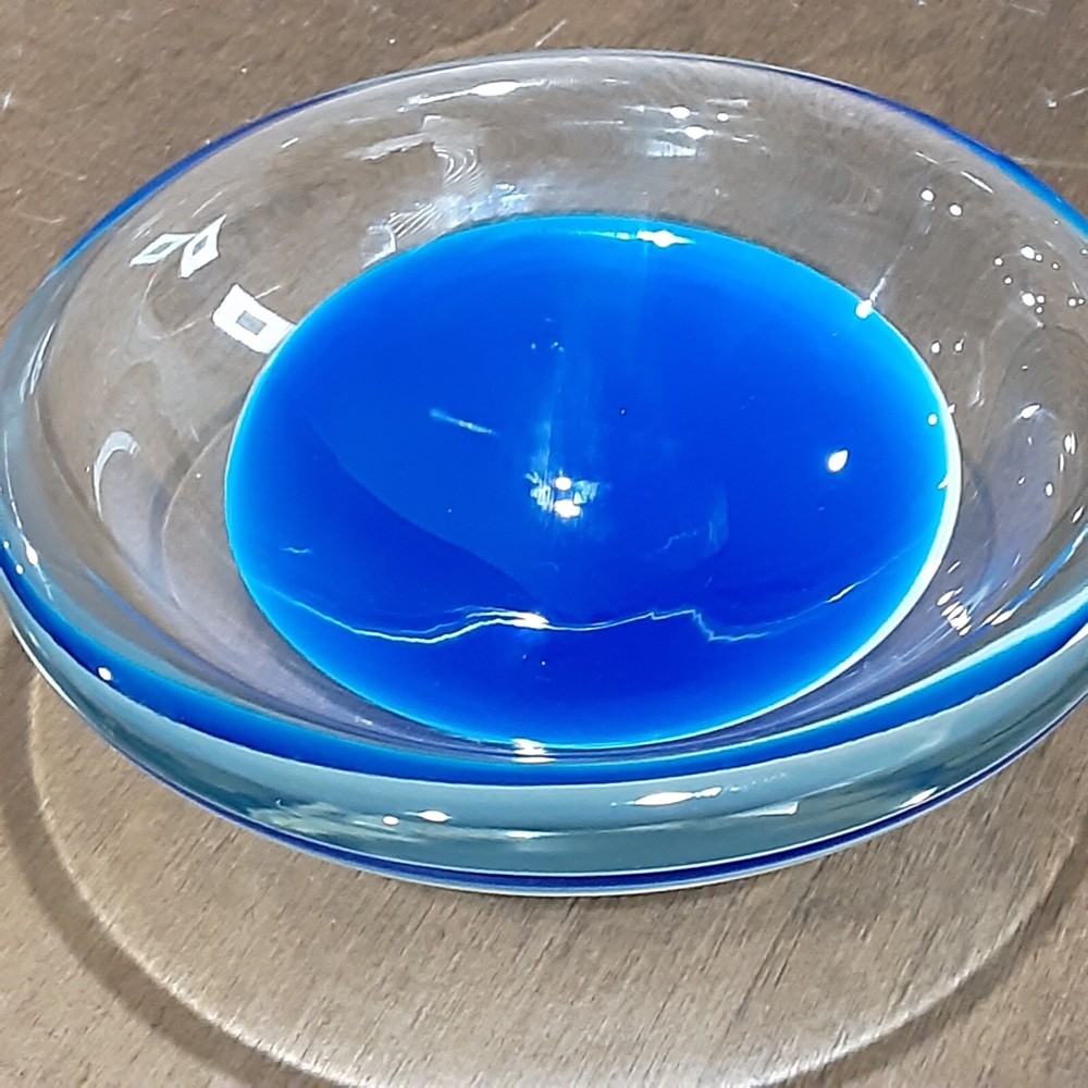 Shaun Weisbach - Hand Blown Glass Dish - (Signed & Dated)