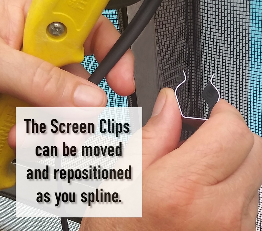 WINDOW SPLINE HANGING HOLDING TOOL INSTALL CLIPS (20 clip pack)