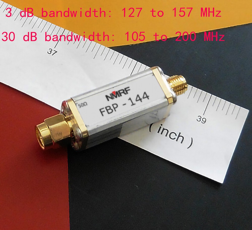 NEW 144MHz 2m band pass filter, ultra-small size, SMA interface 50 Ohms
