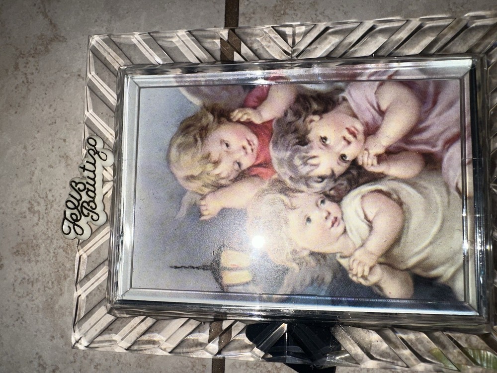 Baptism Gift Set for Child – Catholic Keepsake Box w/ Bible, Candle & Rosary