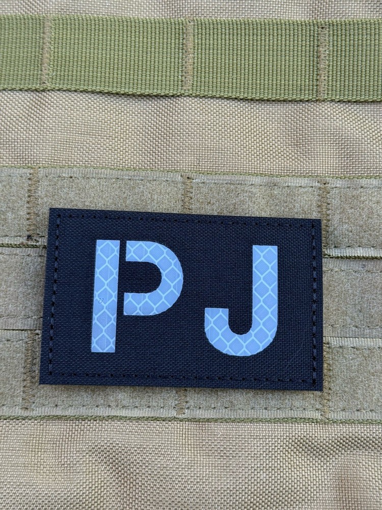 IR PJ Pararescue CSAR para Patch infrared jumper Hook Loop Black