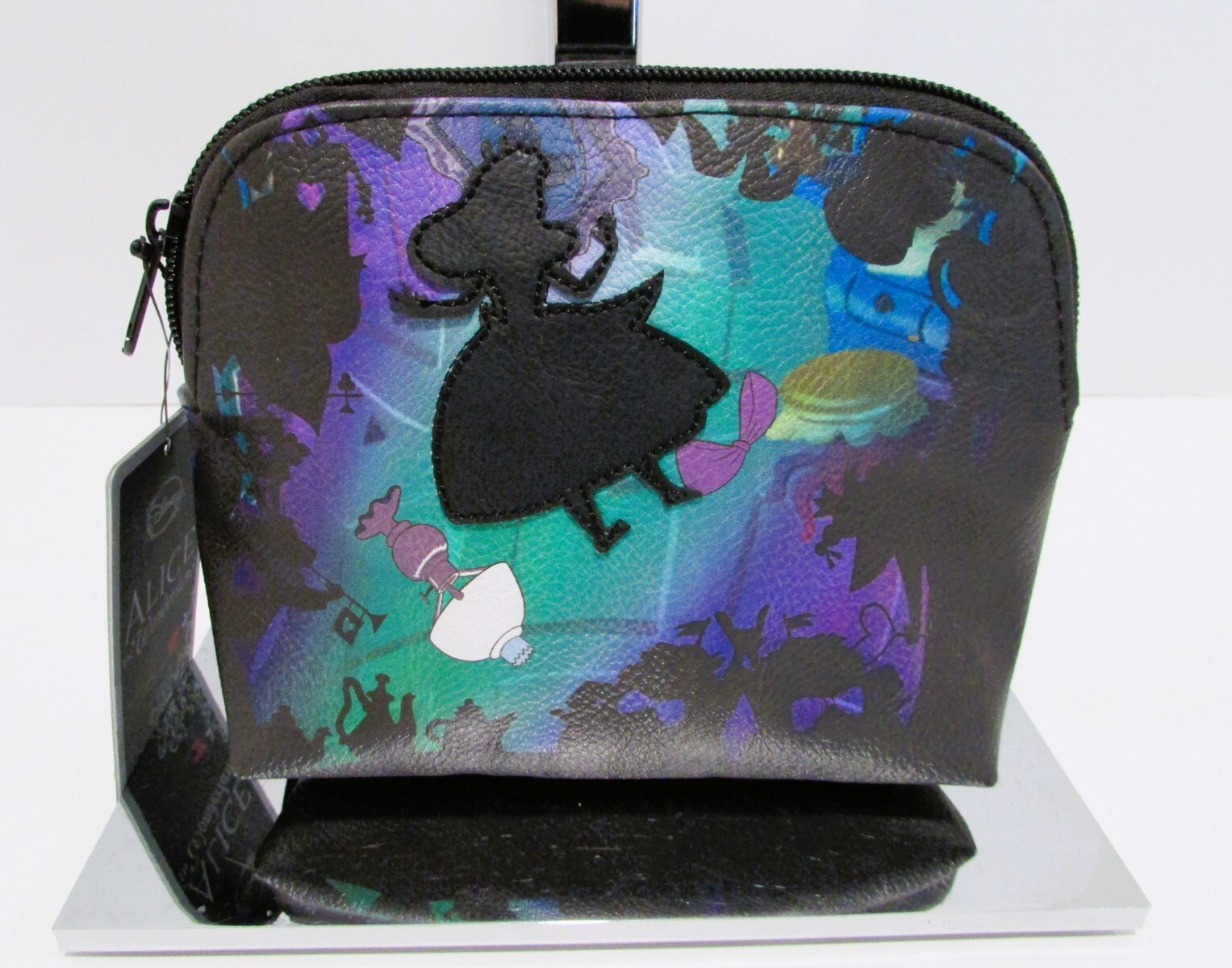 Disney Loungefly Alice in Wonderland Falling Cosmetic Make-up Bag NWT RARE