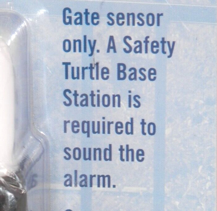 Safety Turtle Wireless Gate Alarm • Backyard Pool Security Green New
