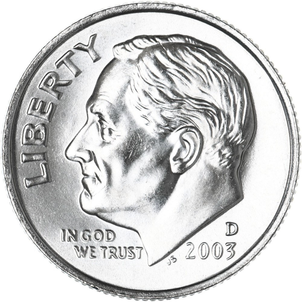 2003 D Roosevelt Dime Gem BU US Coin