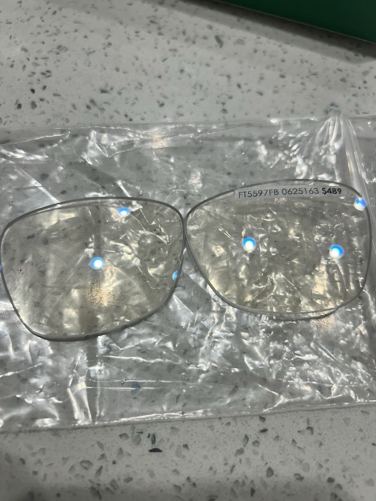 Authentic Tom Ford Blue Light Blocking Replacement Lenses For FT5597FB 54mm