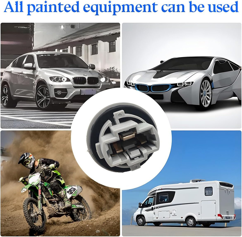 Front Turn Signal Light Bulb Plug Socket, 2 Pcs, Gray, Replacement OEM 90075-600