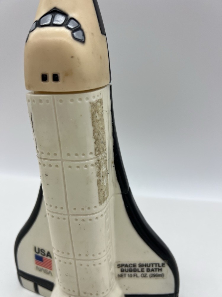 Vintage NASA USA Space Shuttle 10 OZ. Empty Bubble Bath Bottle