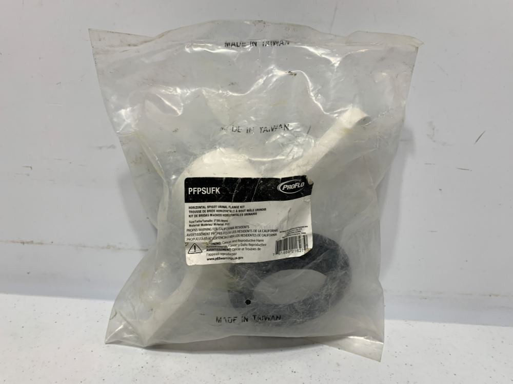 Proflo PFPSUFK Urinal Flange Kit 2" PVC Horizontal Spigot