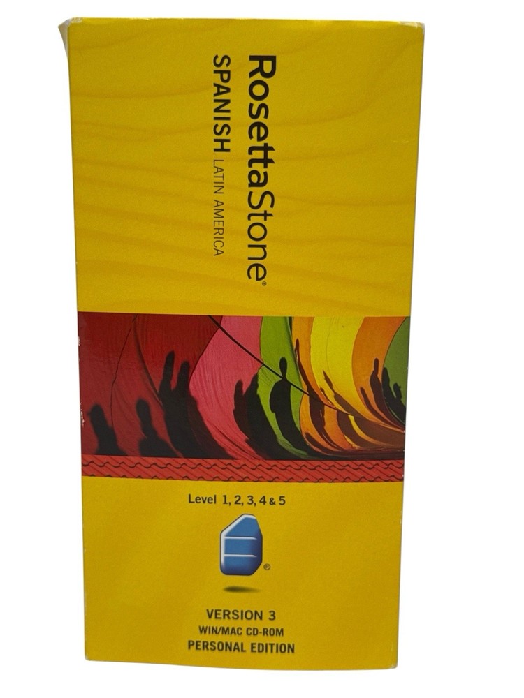 Rosetta Stone Version 3 Spanish (Latin America) Level 1-5 for PC, Mac /Version