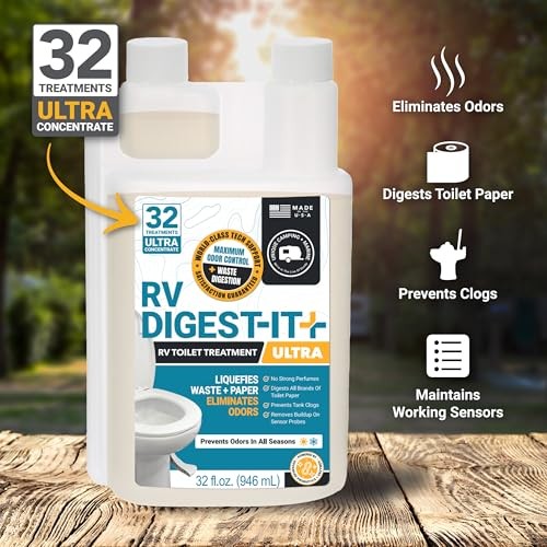 RV Digest-It RV Toilet Treatment, 32 Uses, Super 32 Fl Oz (Pack of 1) Ultra