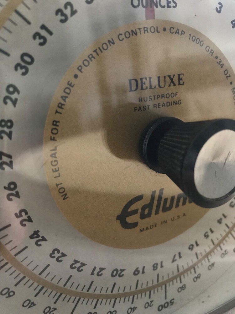 Edlund DR-34C Deluxe Rotating Dial Type Portion Control Scale Made In USA