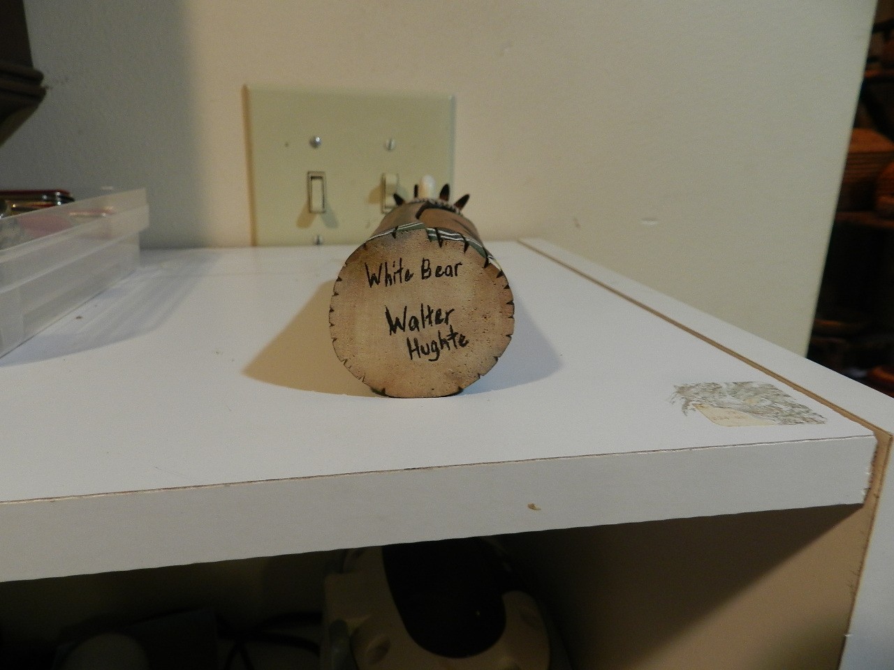 NATIVE AMERICAN ZUNI "BEAR" KACHINA BY WALTER HUGHTE