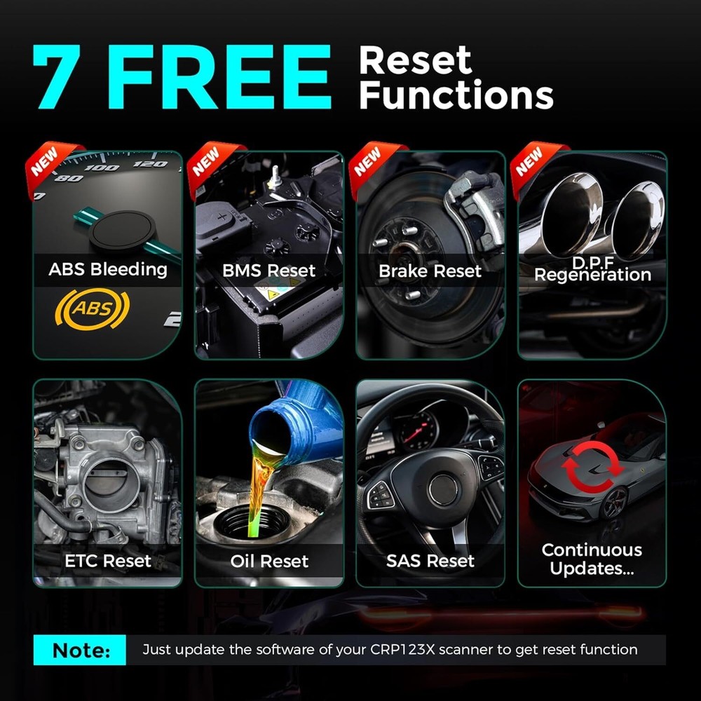 2026 LAUNCH CRP123X OBD2 Scanner Code Reader ABS Engine Car Diagnostic Tool Oil