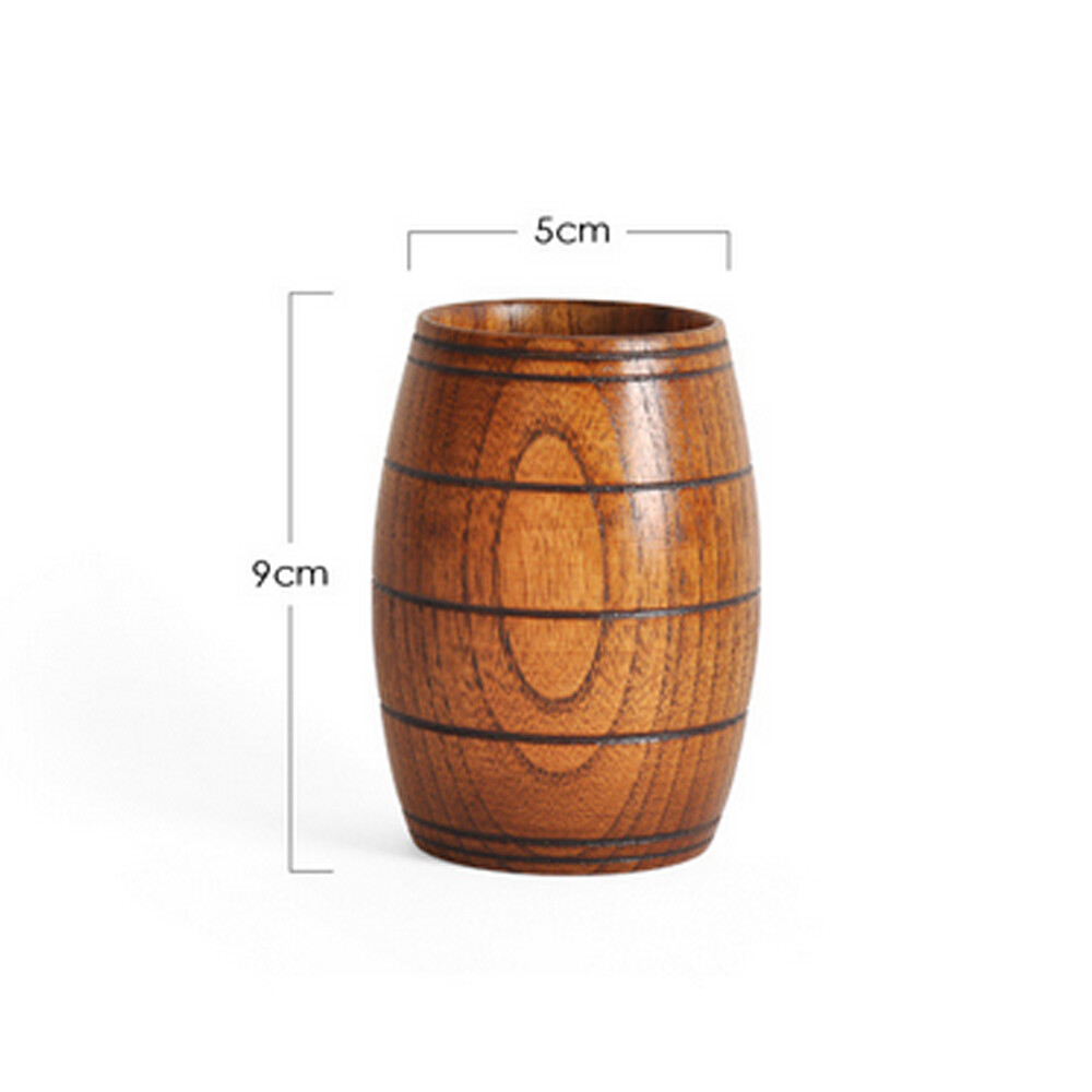 1PC Wooden Beer Barrel Shaped Mug And A Wooden Snack Bowl USA New