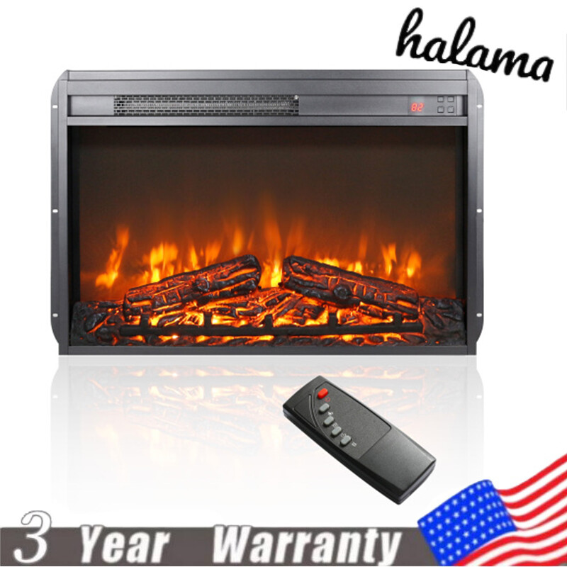 26 Inch Electric Fireplace Inserts W/APP & Remote Control Timer Recessed Mounted